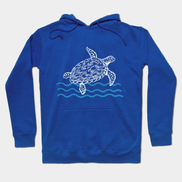 Sea Turtle Beach Lovers Gift Hoodie by Pine Hill Goods